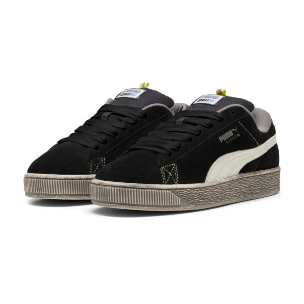 PUMA Sneaker low 'Suede'  gri / negru / alb