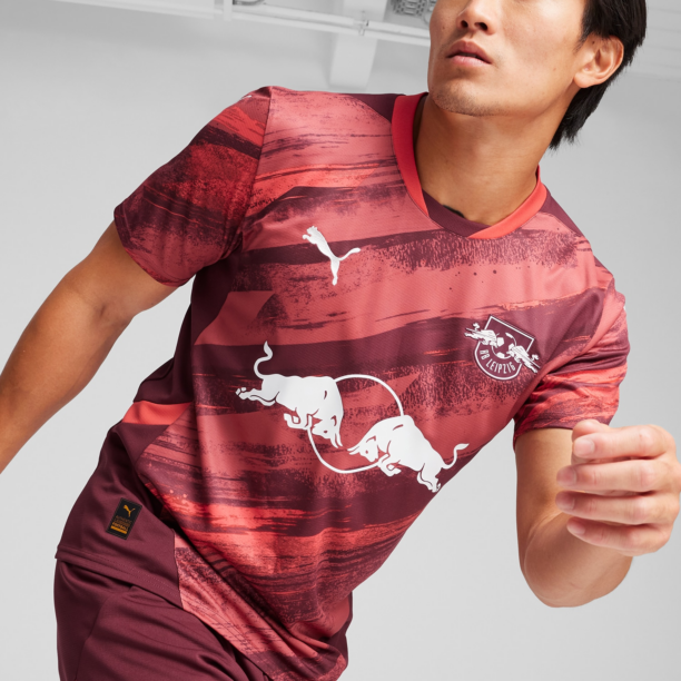 Preţ PUMA Tricot 'RB Leipzig 24/25'  roșu vin / roșu intens / roșu pastel / alb