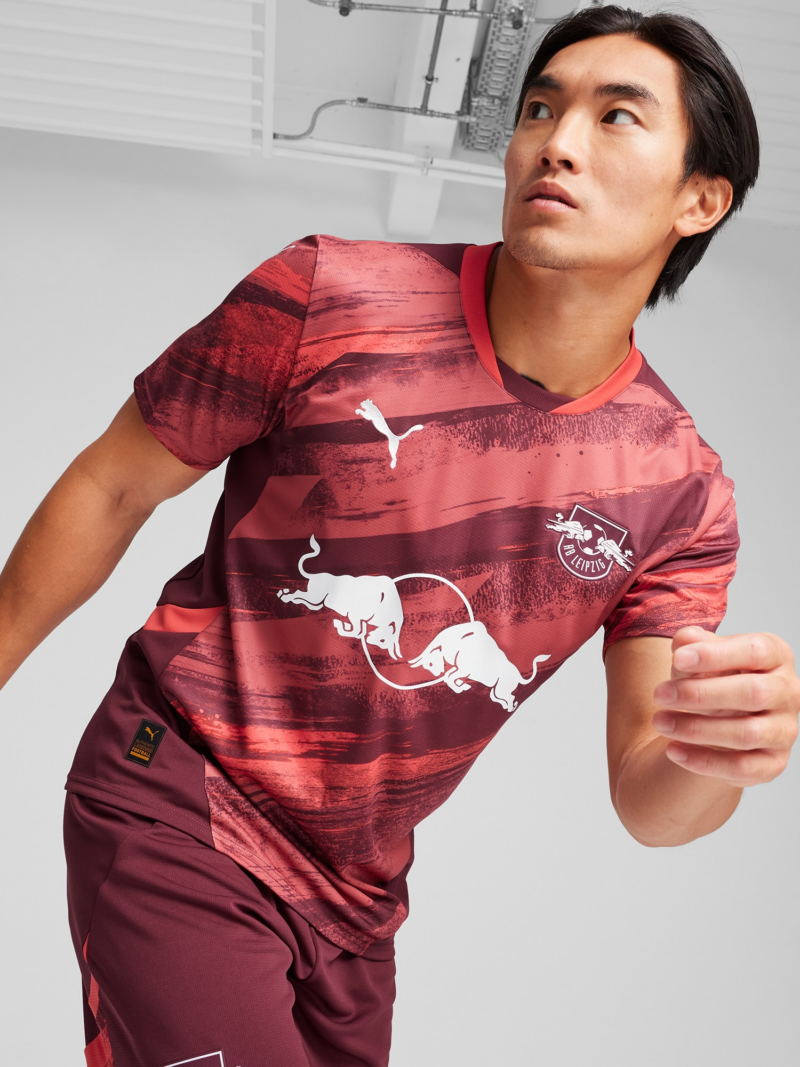 Preţ PUMA Tricot 'RB Leipzig 24/25'  roșu vin / roșu intens / roșu pastel / alb