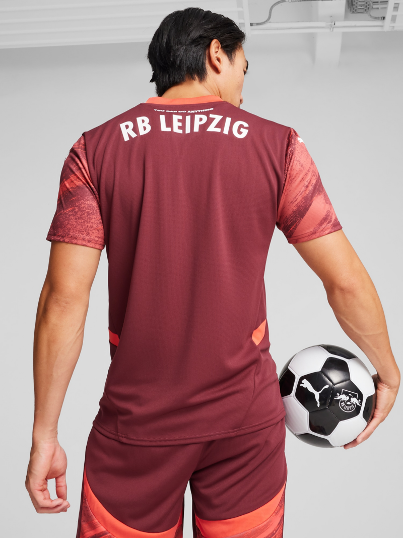 Original PUMA Tricot 'RB Leipzig 24/25'  roșu vin / roșu intens / roșu pastel / alb