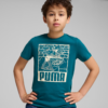 PUMA Tricou 'ESS+'  ecru / verde petrol