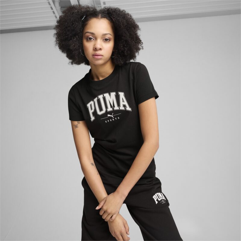 Cumpăra PUMA Tricou 'Squad'  negru / alb