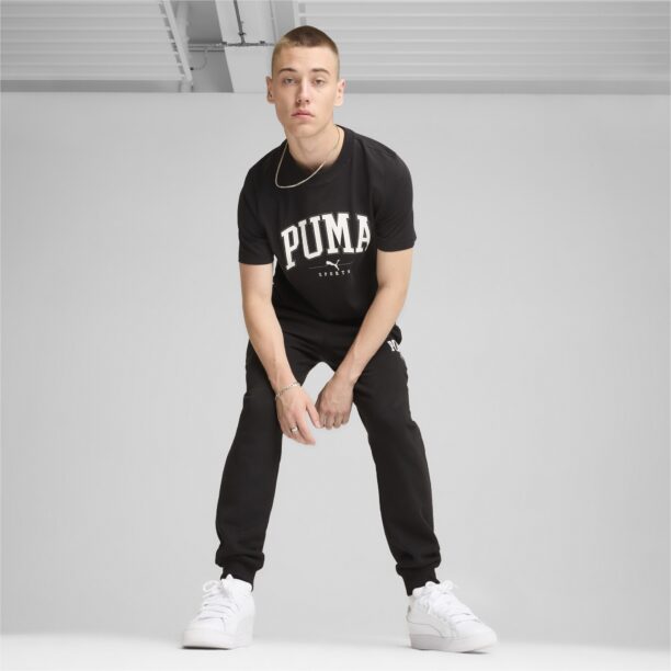 Original PUMA Tricou 'Squad'  negru / alb