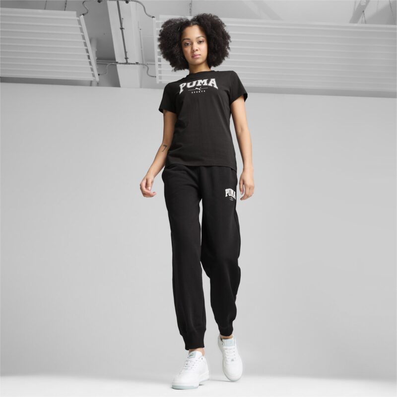 Original PUMA Tricou 'Squad'  negru / alb