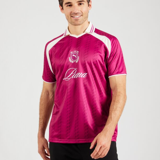 PUMA Tricou funcțional 'Asos III'  magenta / roz închis / alb