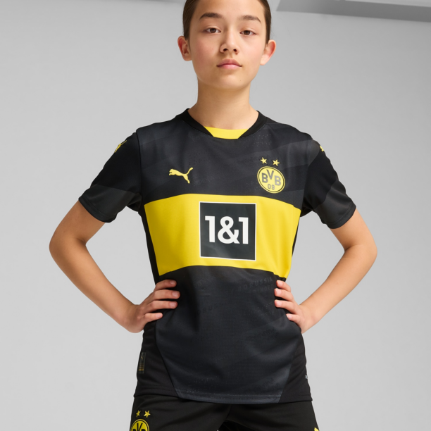 PUMA Tricou funcțional 'BVB Away'  galben / negru