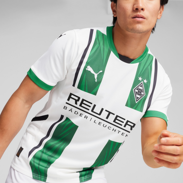 PUMA Tricou funcțional 'Borussia '  verde / negru / alb