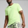 PUMA Tricou funcțional 'CLOUDSPUN'  verde deschis / negru