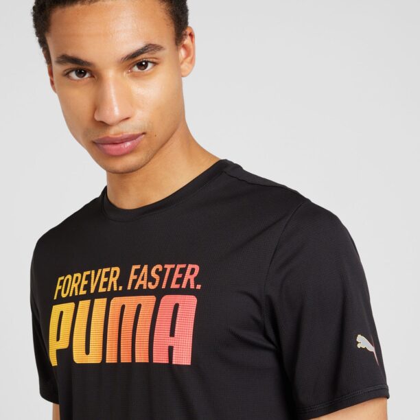 Preţ PUMA Tricou funcțional 'Forever. Faster.'  galben / corai / negru