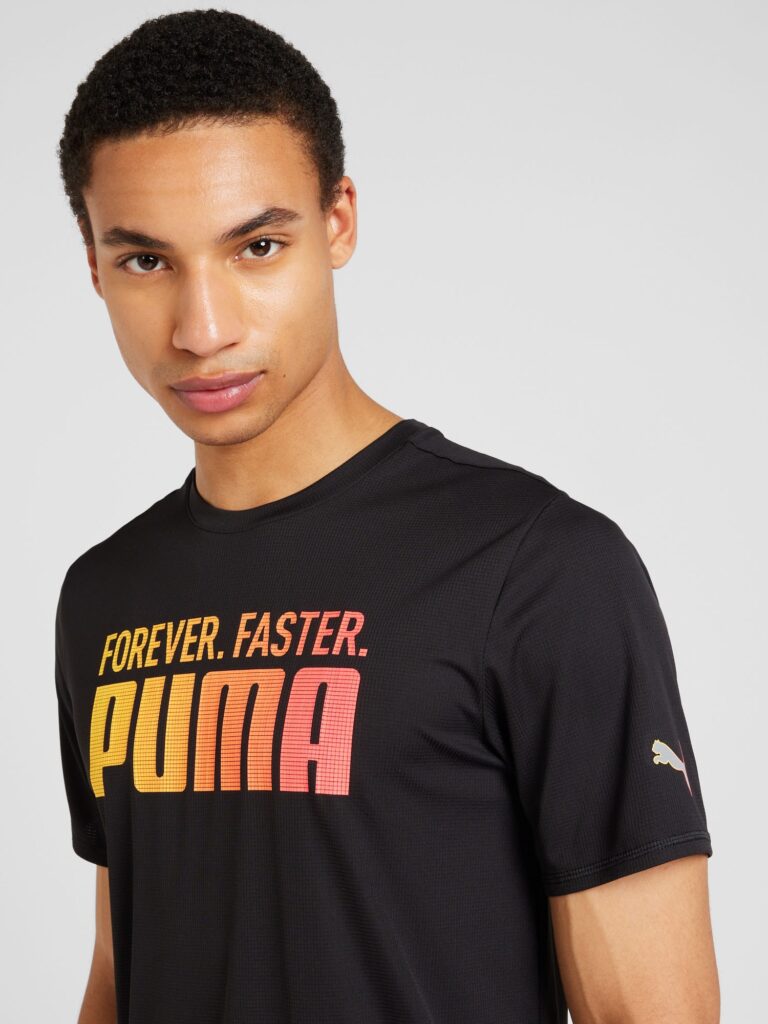 Preţ PUMA Tricou funcțional 'Forever. Faster.'  galben / corai / negru