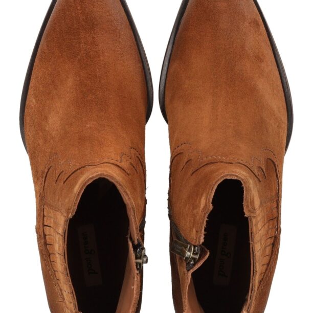 Original Paul Green Botine  maro caramel