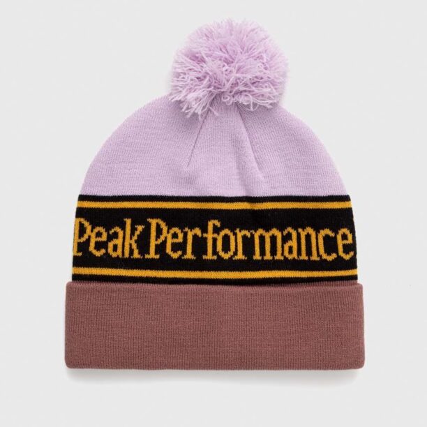 Peak Performance caciula culoarea violet