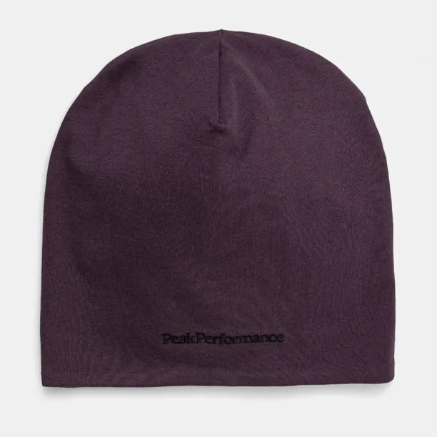 Peak Performance caciula din bumbac culoarea violet