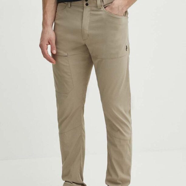 Peak Performance pantaloni de exterior Iconiq culoarea verde