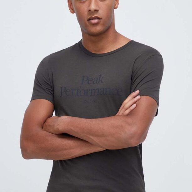 Peak Performance tricou din bumbac culoarea verde