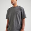 Pegador Tricou  gri metalic / negru