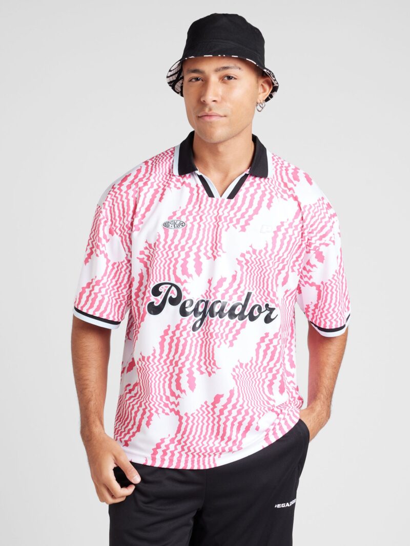 Pegador Tricou  gri / portocaliu somon / negru / alb