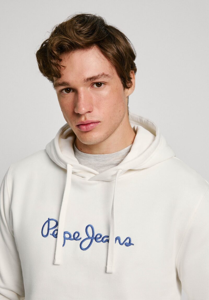 Preţ Pepe Jeans Bluză de molton 'New Joe'  bleumarin / alb