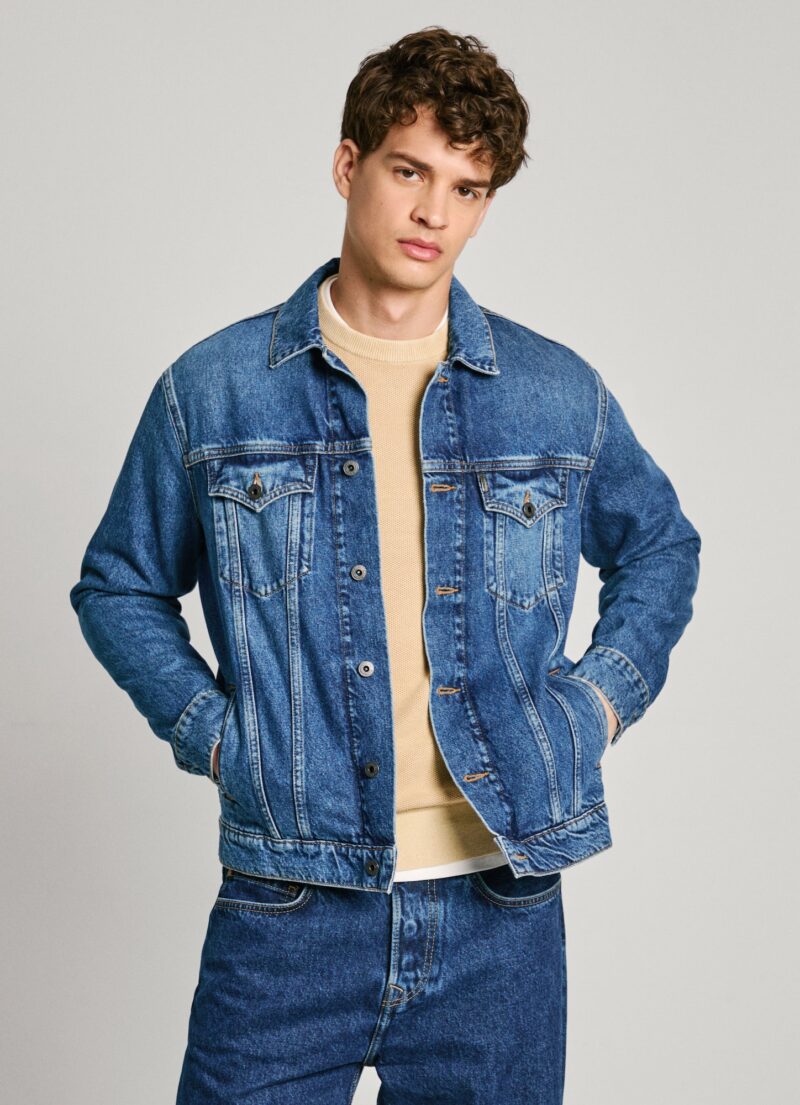 Cumpăra Pepe Jeans Geacă de primăvară-toamnă  albastru denim