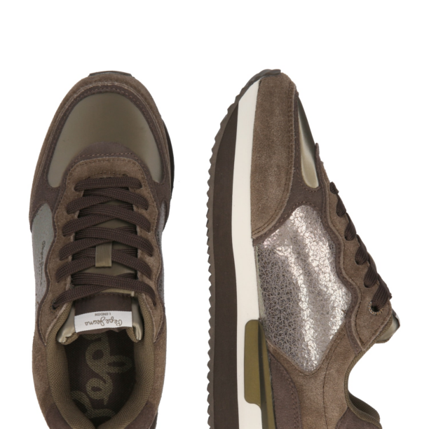 Pepe Jeans Sneaker low 'Rusper Stars'  maro / maro închis / bronz