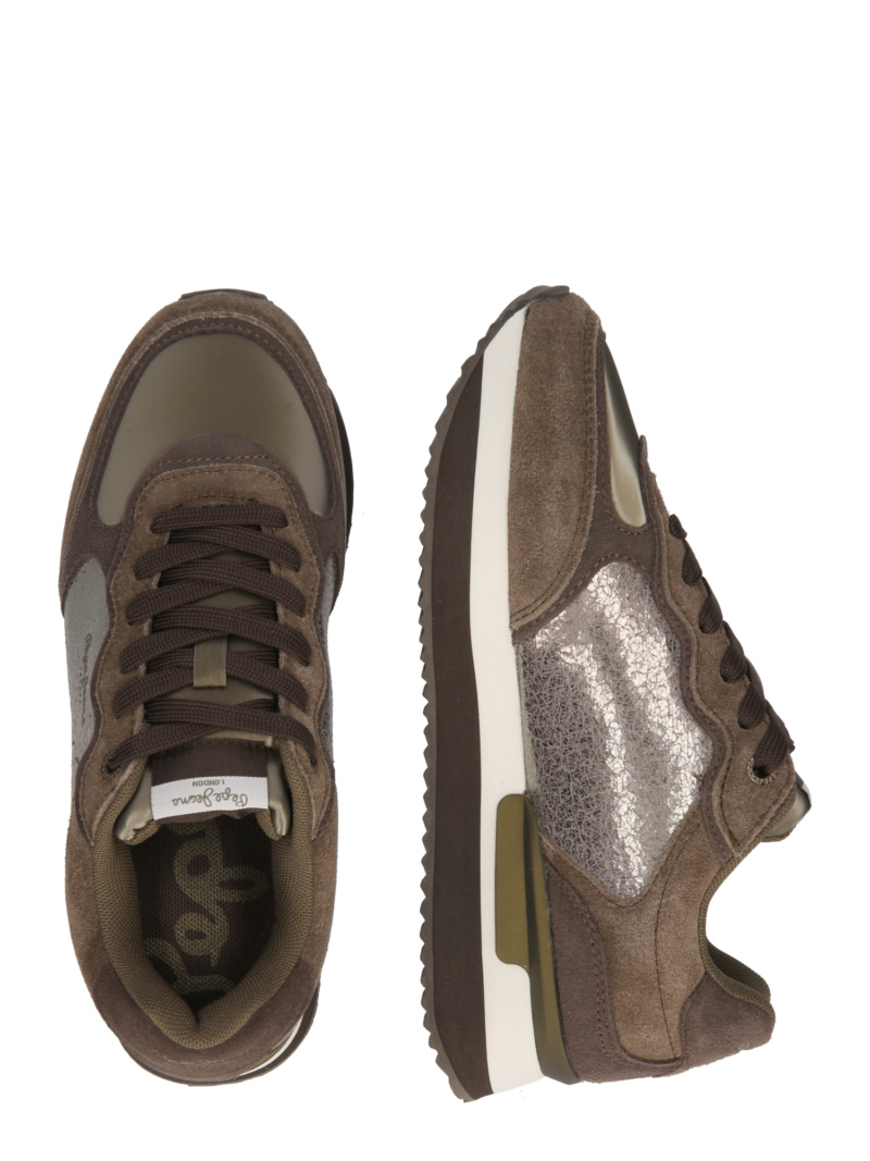 Pepe Jeans Sneaker low 'Rusper Stars'  maro / maro închis / bronz