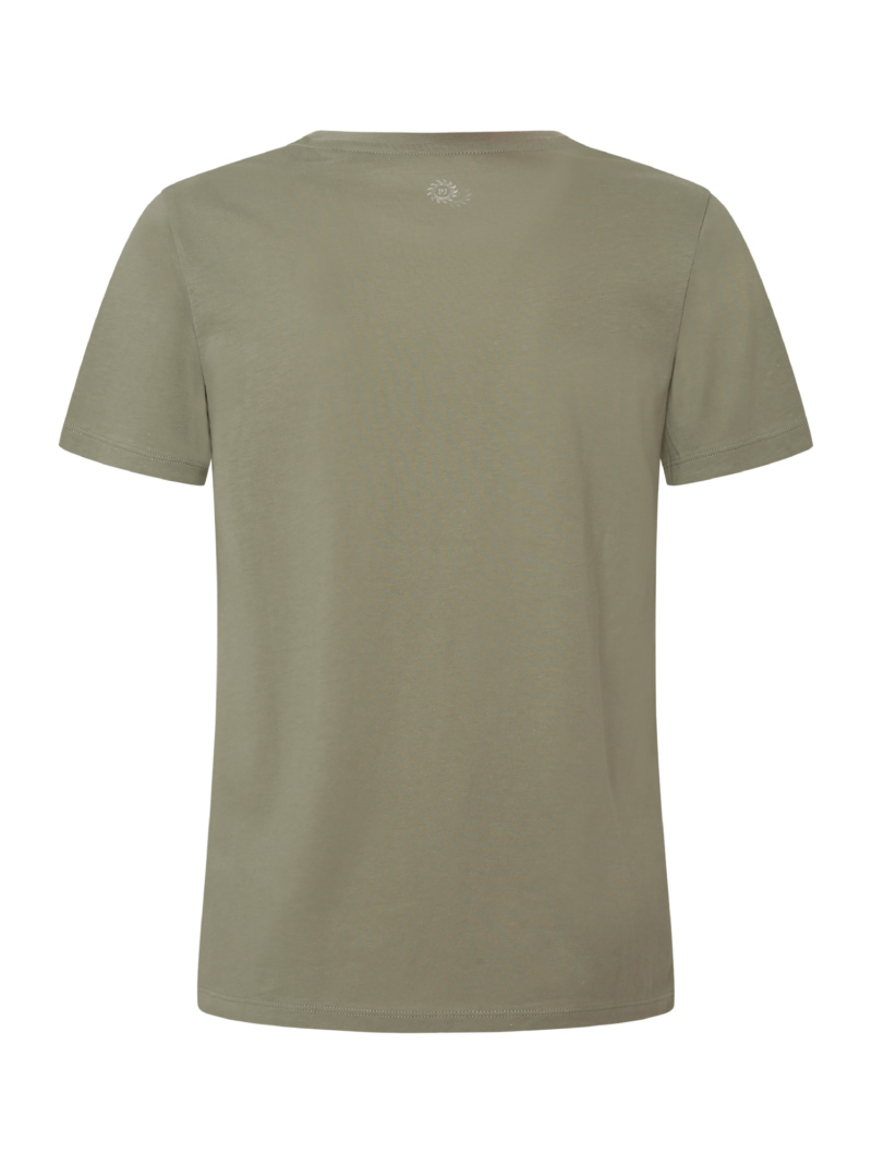 Pepe Jeans Tricou 'Effie'  gri deschis / verde