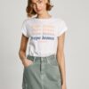 Pepe Jeans Tricou 'Eileen'  albastru / verde pastel / portocaliu / alb