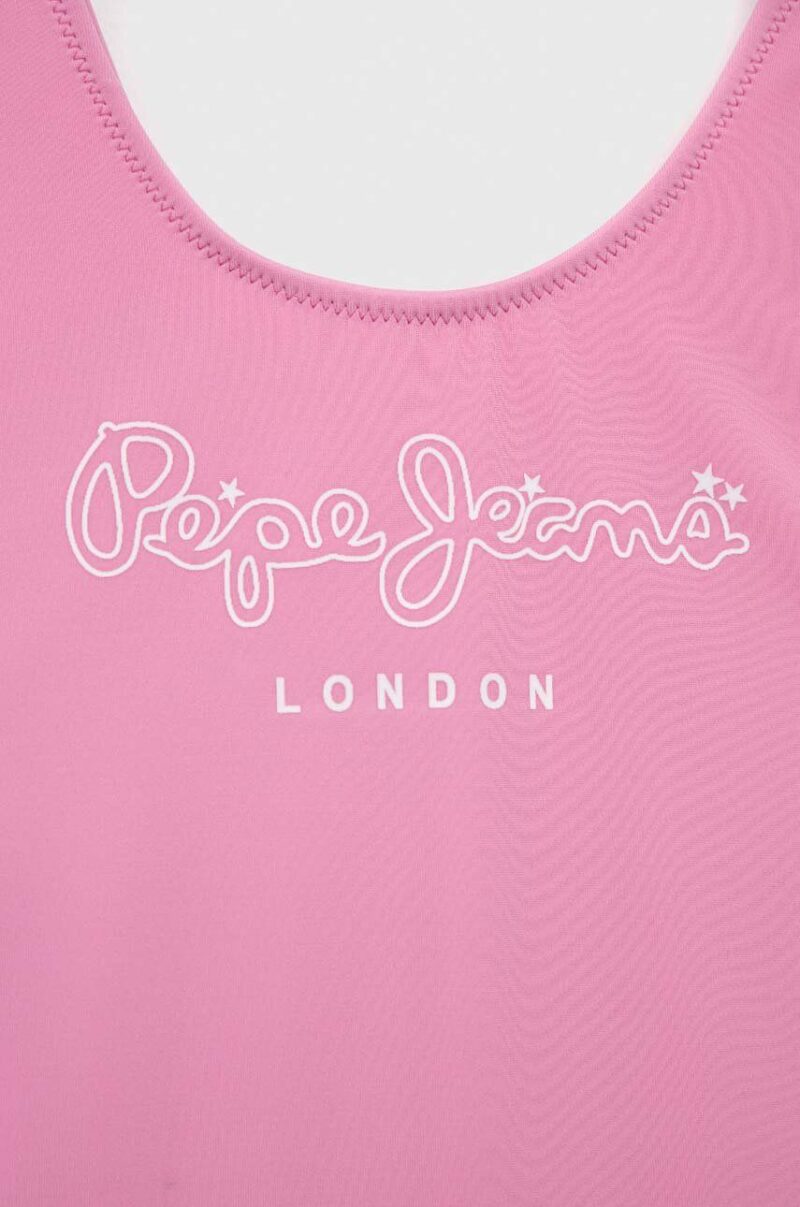 Pepe Jeans costum de baie copii culoarea roz preţ