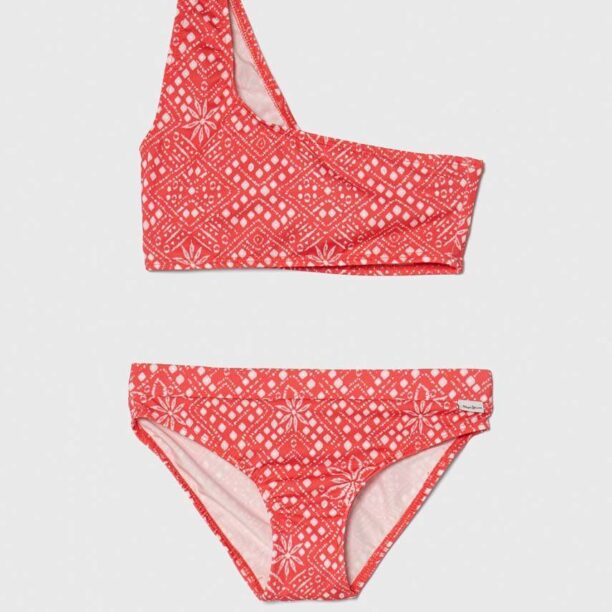 Pepe Jeans costum de baie pentru copii din două piese BANDANA ASY BIKINI SET culoarea rosu