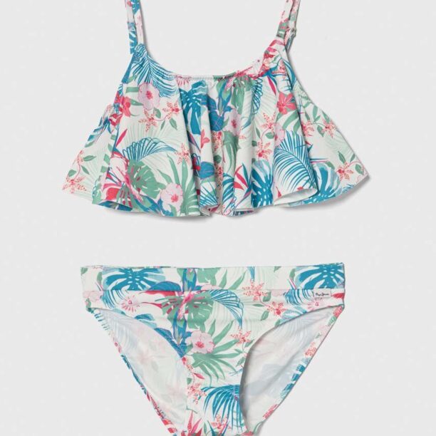 Pepe Jeans costum de baie pentru copii din două piese HIBISCUS BIKINI SET