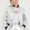 Pepe Jeans geaca bomber de piele femei