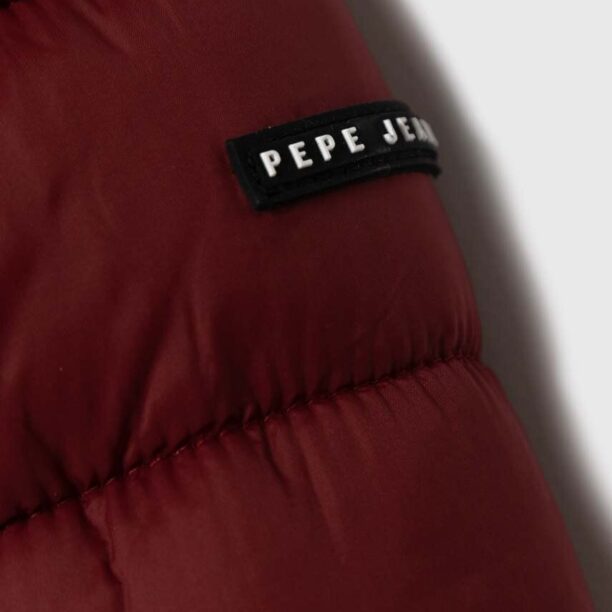 Pepe Jeans geaca copii culoarea bordo preţ