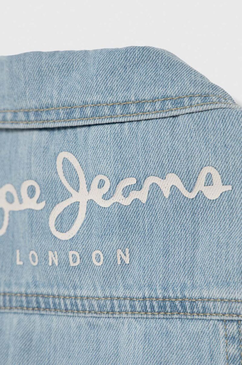 Pepe Jeans geaca de blugi din bumbac ISA JACKET JR preţ