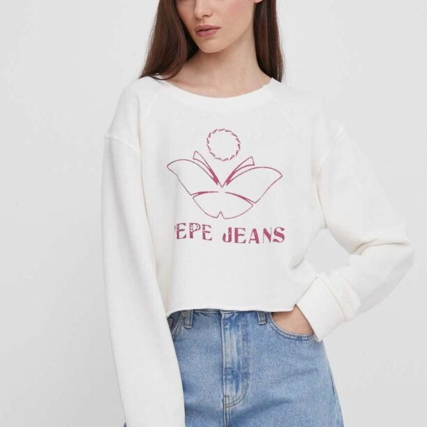 Pepe Jeans hanorac de bumbac Lorelai femei