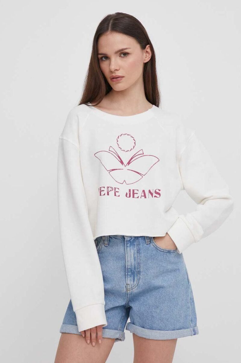 Pepe Jeans hanorac de bumbac Lorelai femei