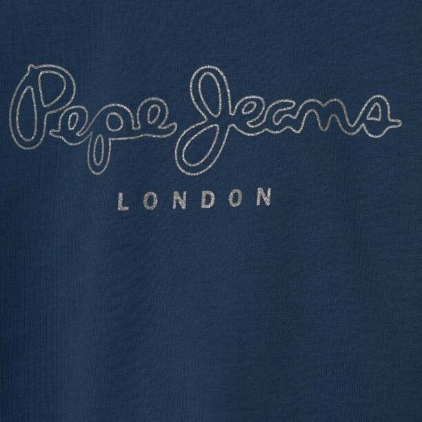 Pepe Jeans hanorac de bumbac pentru copii ROSE cu imprimeu preţ