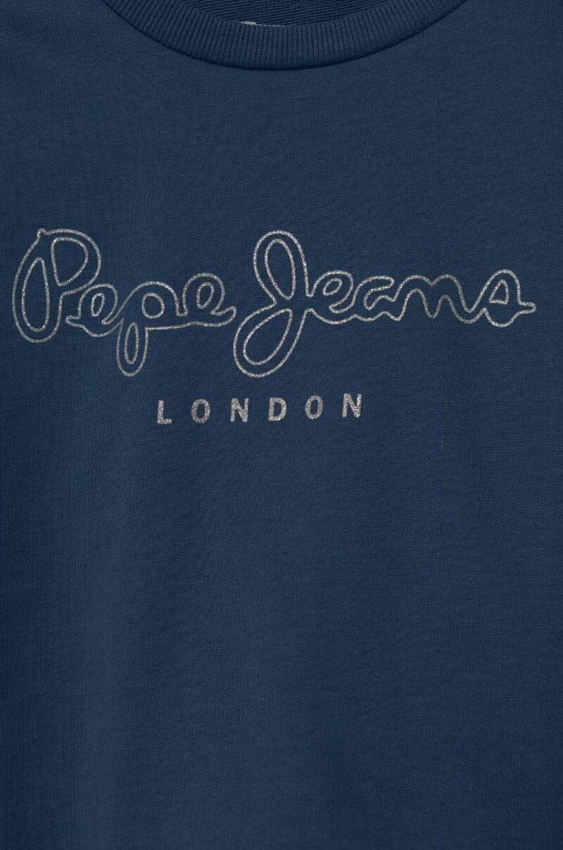 Pepe Jeans hanorac de bumbac pentru copii ROSE cu imprimeu preţ