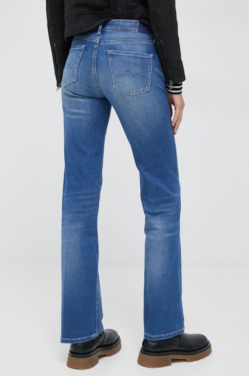 Pepe Jeans jeansi Aubrey femei medium waist preţ