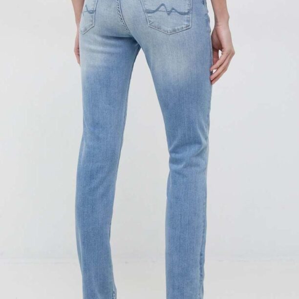 Pepe Jeans jeansi Grace femei high waist preţ