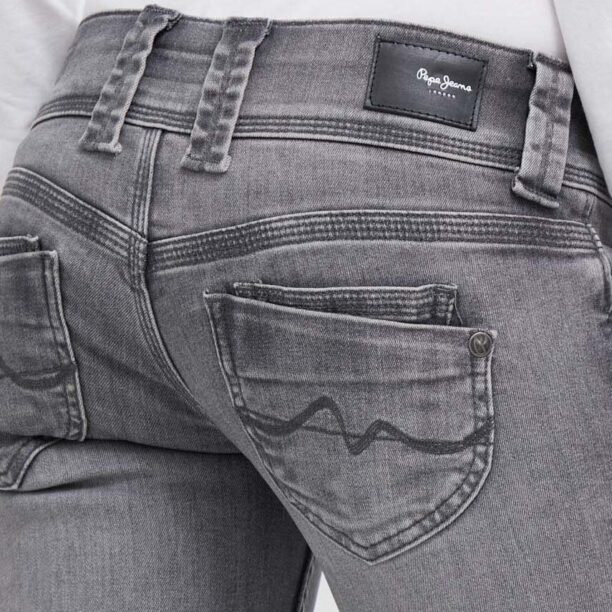 Pepe Jeans jeansi femei high waist preţ