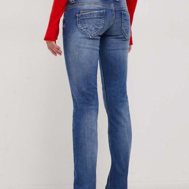 Pepe Jeans jeansi femei high waist preţ