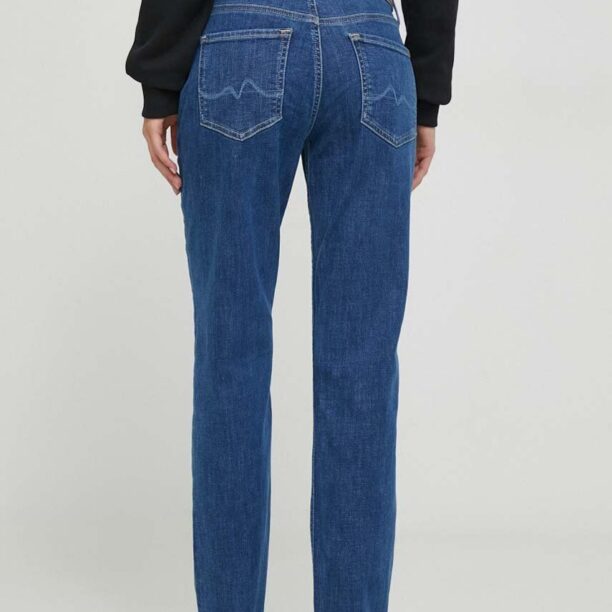 Pepe Jeans jeansi femei high waist preţ