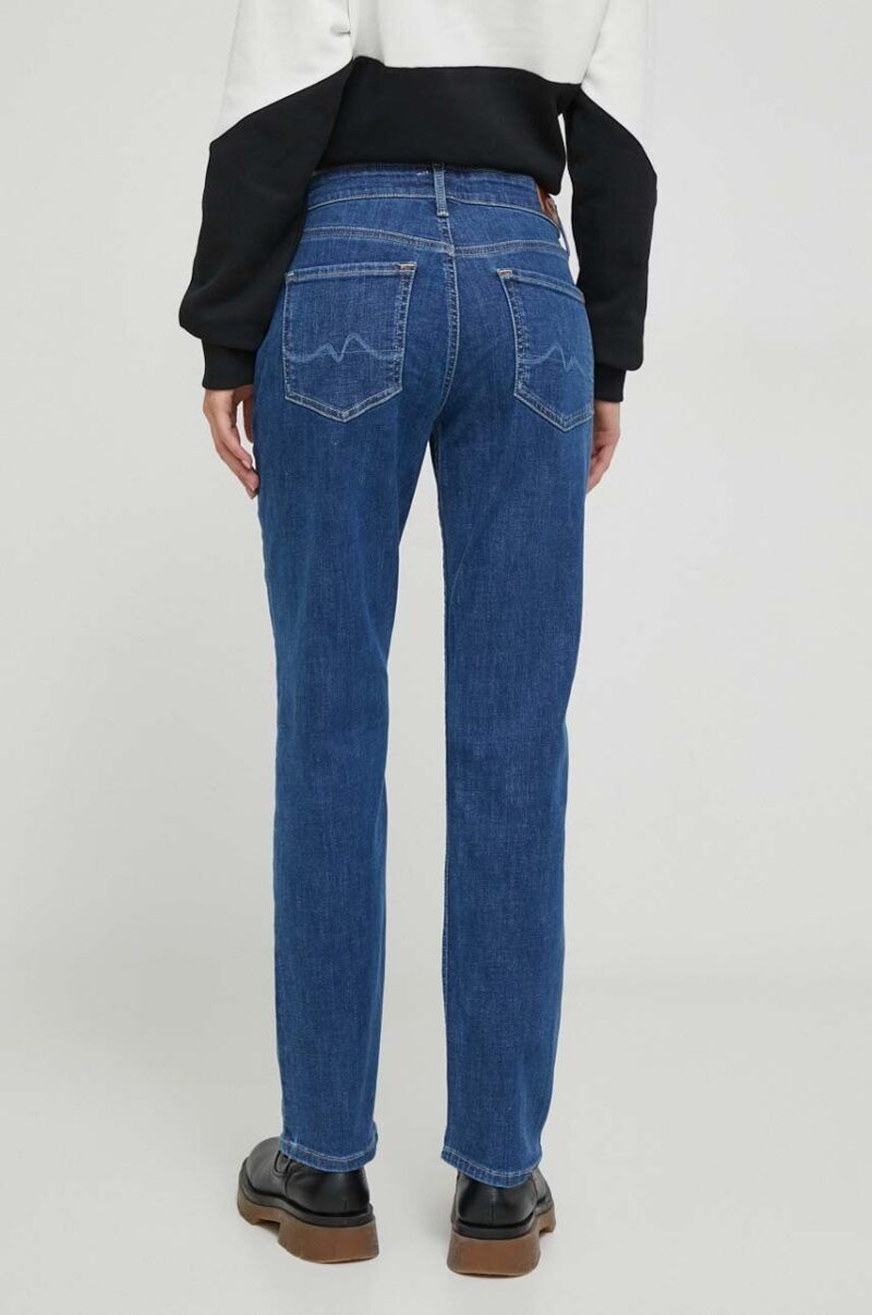 Pepe Jeans jeansi femei high waist preţ