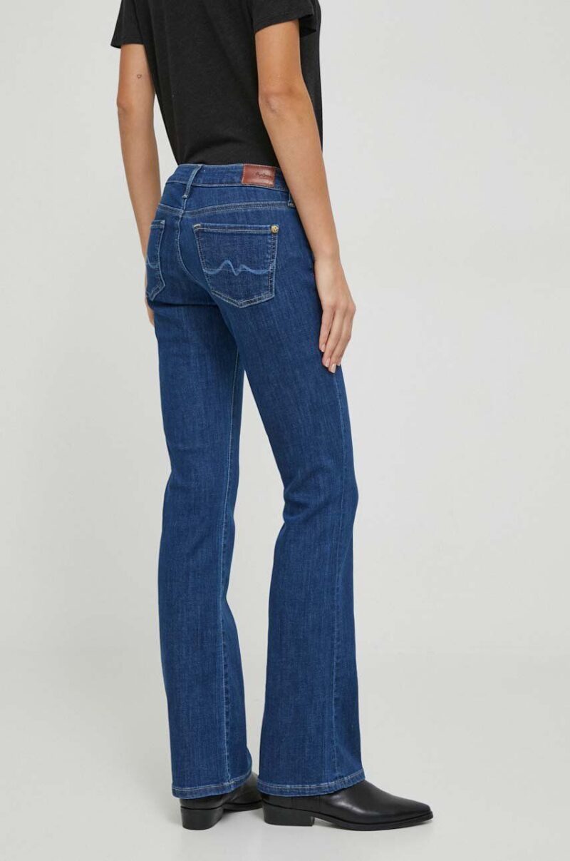 Pepe Jeans jeansi femei high waist preţ