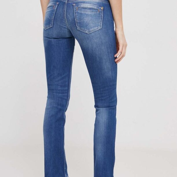 Pepe Jeans jeansi femei high waist preţ