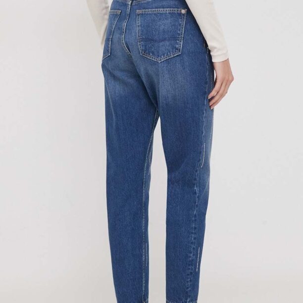 Pepe Jeans jeansi femei high waist preţ