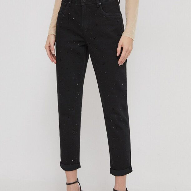 Pepe Jeans jeansi femei high waist preţ