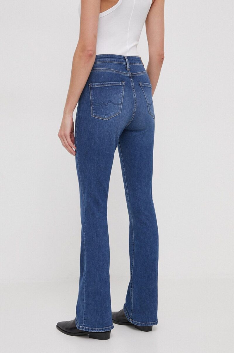 Pepe Jeans jeansi femei high waist preţ