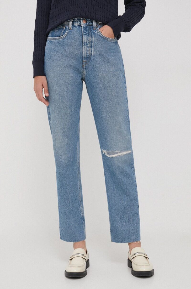 Pepe Jeans jeansi femei high waist