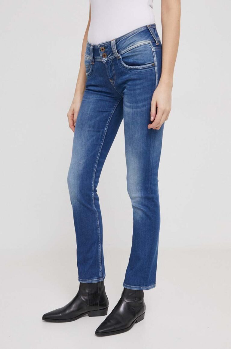 Pepe Jeans jeansi femei high waist